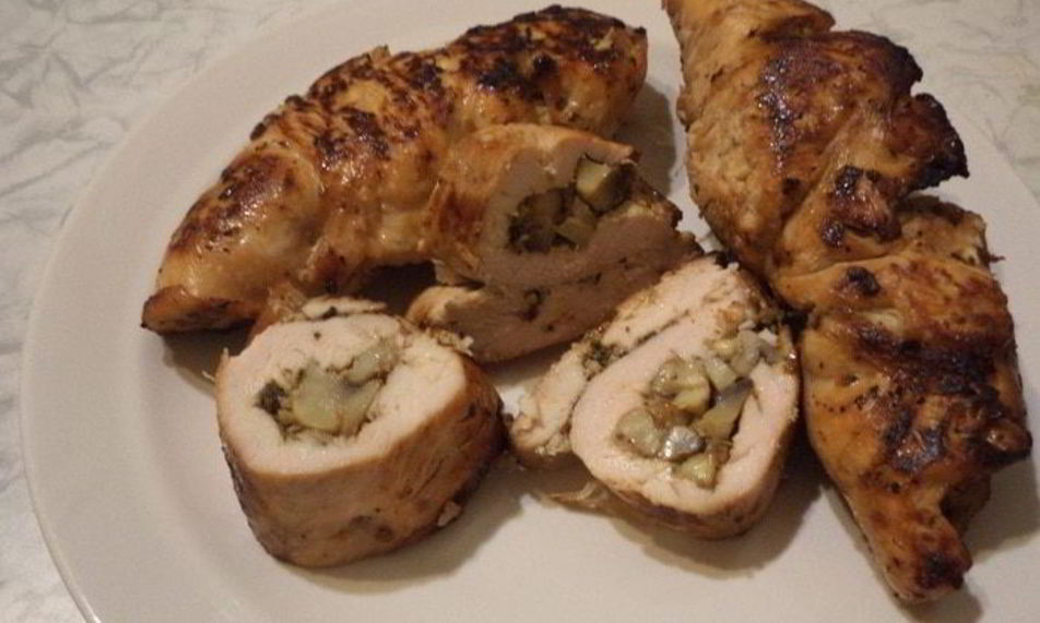 Рецепт куриные рулетики с грибами