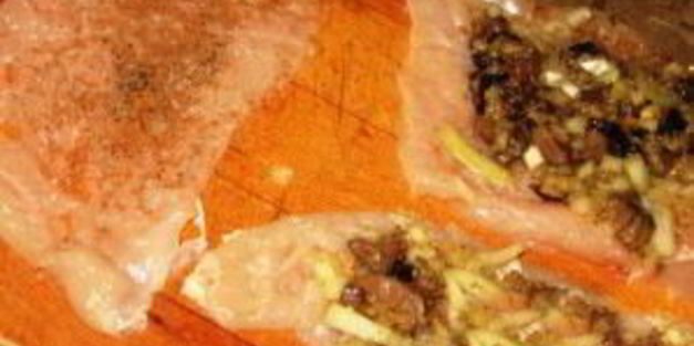 куриные рулетики с начинкой из печени