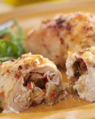 Куриные рулеты с беконом