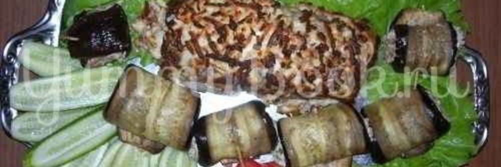 Мясной рулет с сыром в фольге