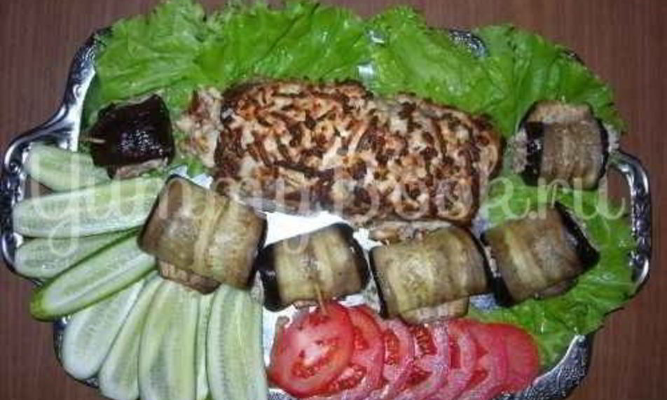 Рецепт мясной рулет с сыром в фольге