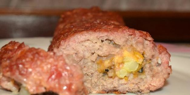 мясной рулет с цветной капустой
