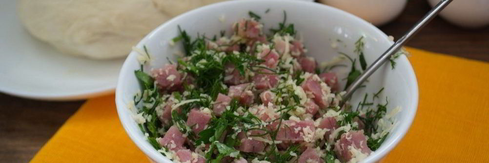 Начинка для рулета из ветчины