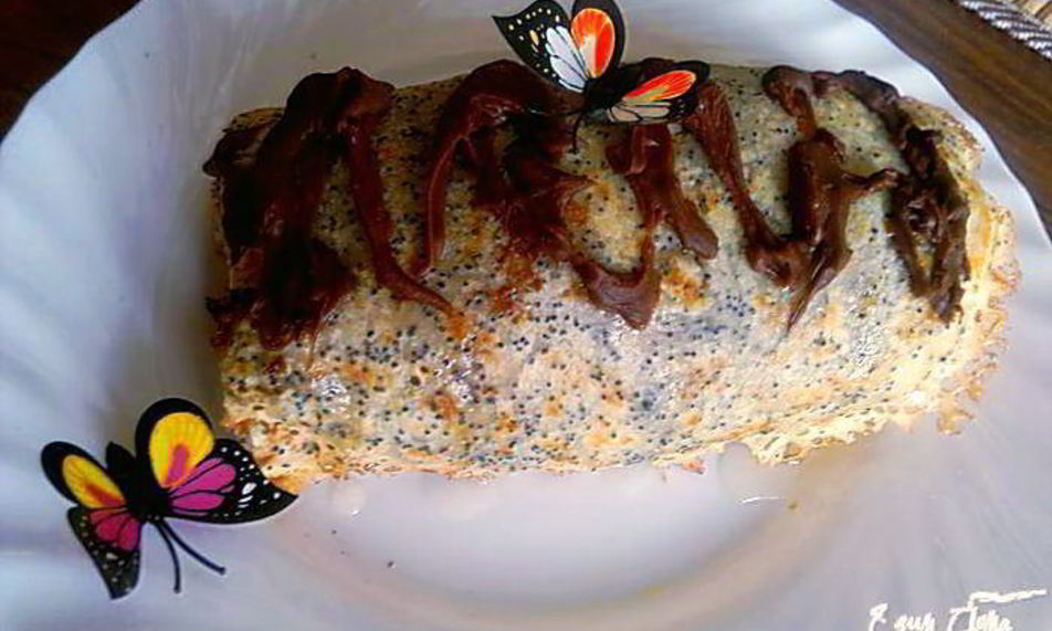 Рецепт постный блинный рулет с маком