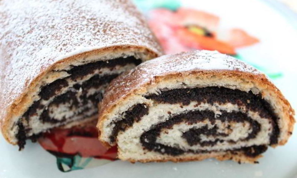 Рецепт постный рулет с маком