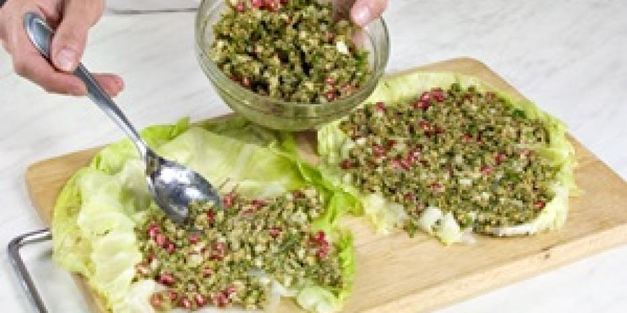 рулет из капусты с грецкими орехами