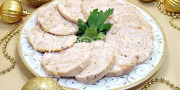 рулет из курицы деликатесный