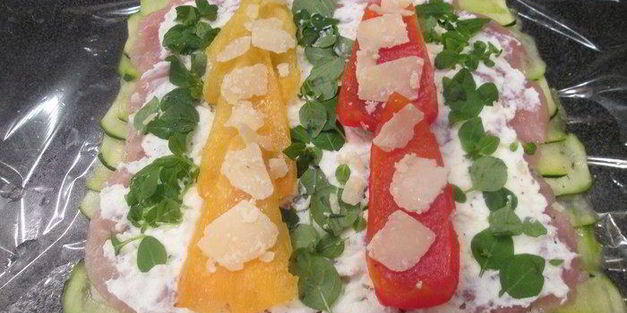 рулет из курицы в цукини