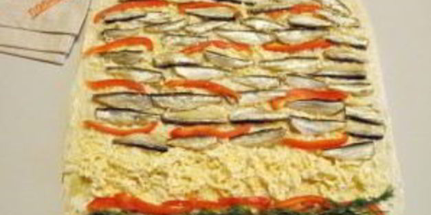 рулет из лаваша на новый год