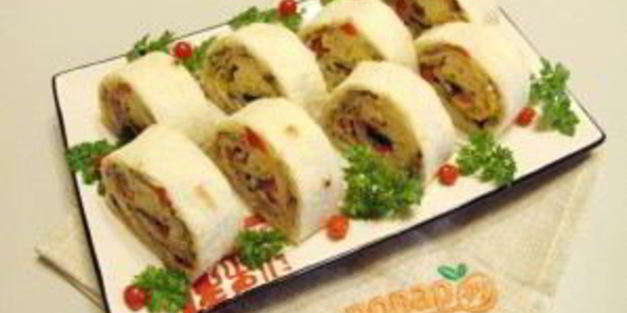 рулет из лаваша на новый год