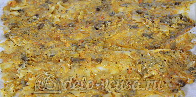 рулет из лаваша с грибами