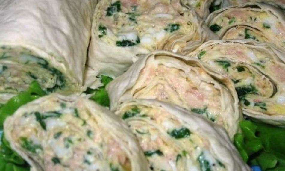 Рецепт рулет из лаваша с печенью трески