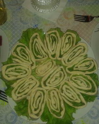 Рулет из лаваша с сыром