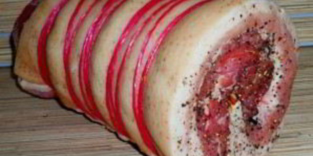 рулет из пузанины в духовке