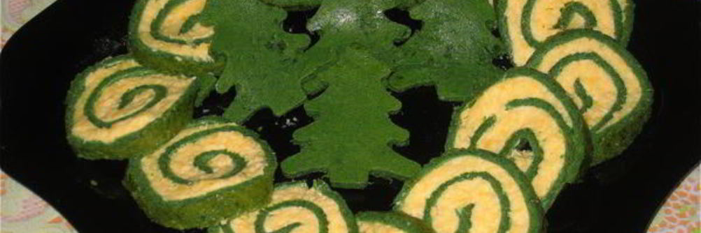 Рулет из шпината и сыром