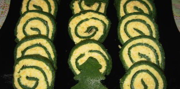 рулет из шпината и сыром