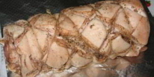 рулет из свиной грудинки