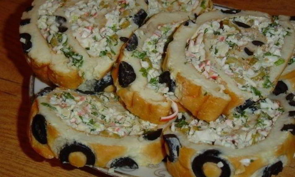 Рецепт рулет из заварного теста с начинкой