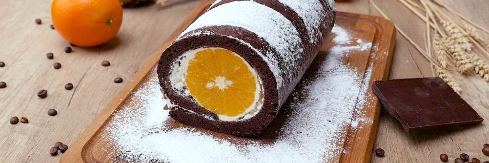 Рулет с апельсинами