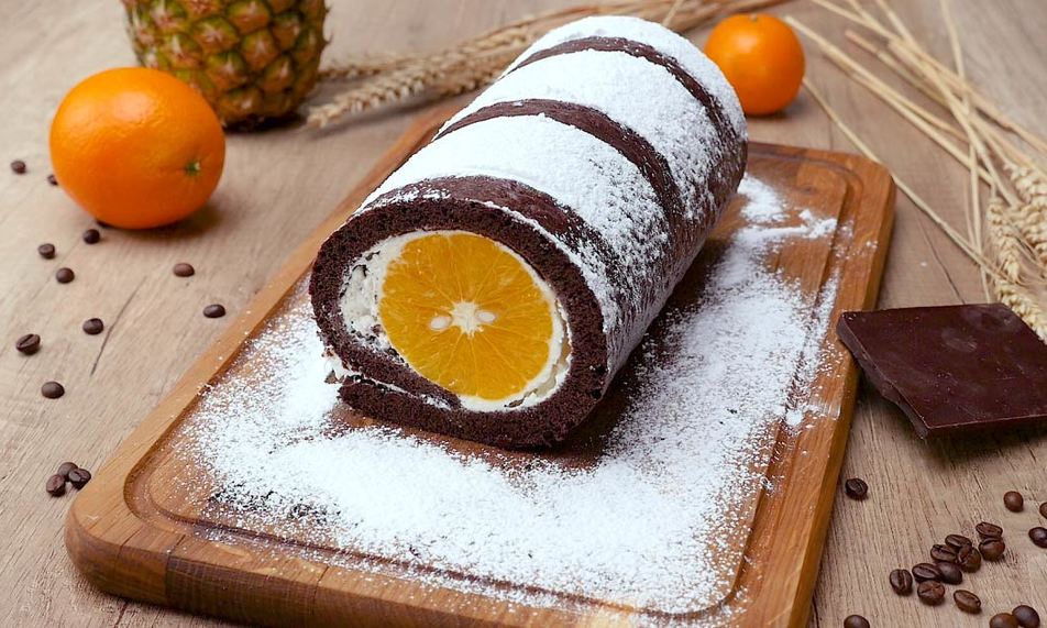 Рецепт рулет с апельсинами