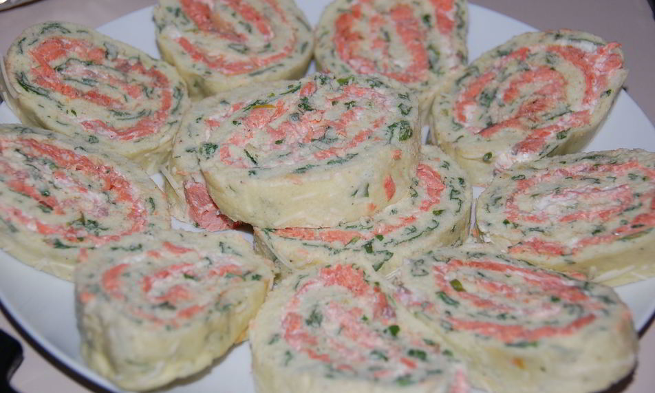 Рецепт рулет с лососем