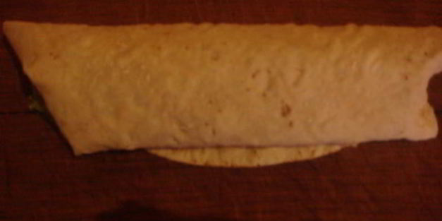 рулет с овощами и копченой грудинкой