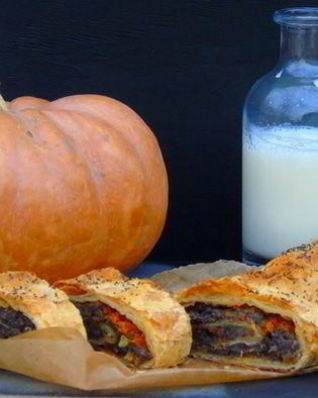 Рулет с тыквой и маком