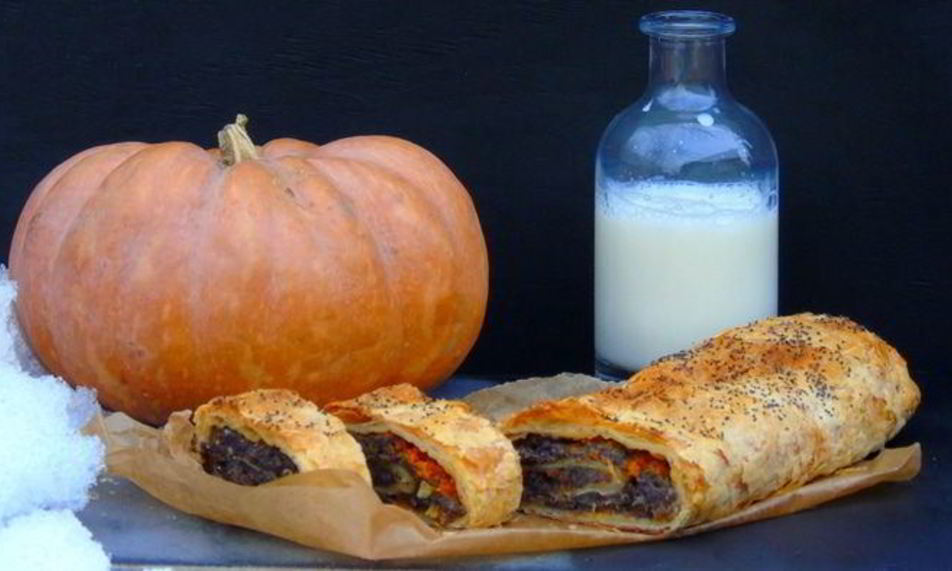 Рецепт рулет с тыквой и маком