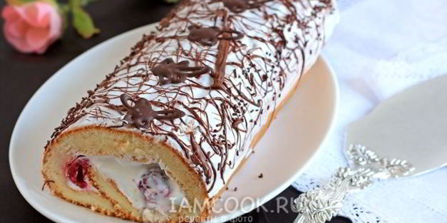 рулет с вишней по-японски