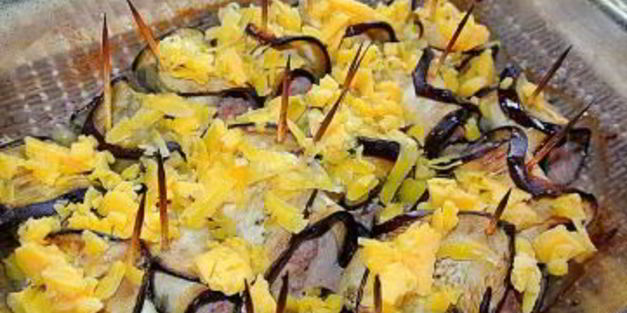 рулетики из баклажанов с фаршем