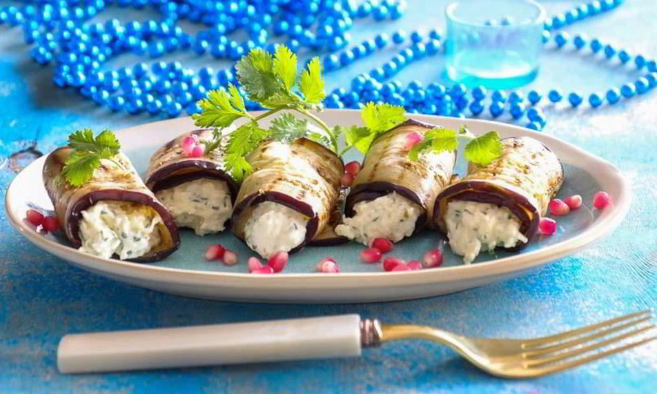 Рецепт рулетики из баклажанов с сыром