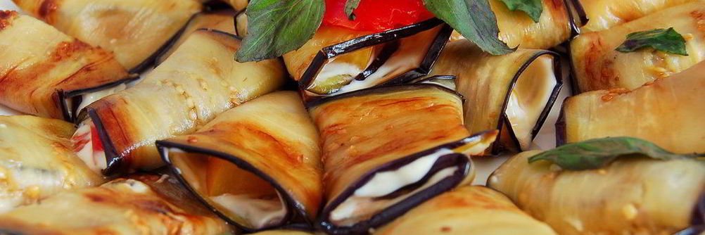 Рулетики из баклажанов