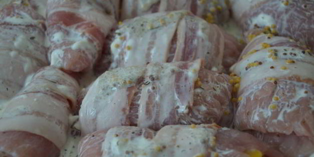 рулетики из индейки с персиками