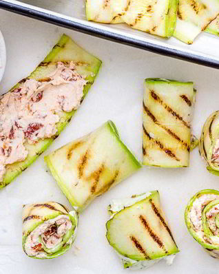 Рулетики из кабачков с разными начинками