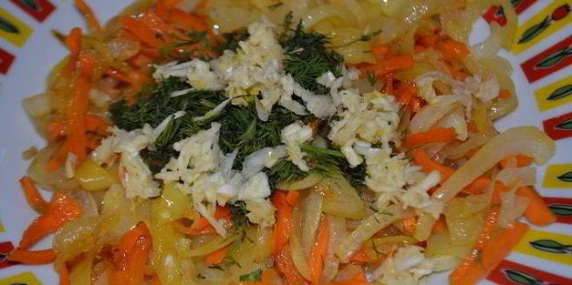 рулетики из скумбрии с овощами