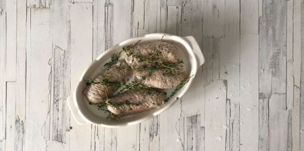 рулетики из свинины с грибами