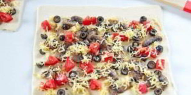 рулетики с томатами и грибами