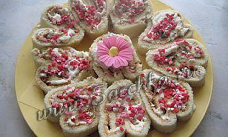 Рецепт рулетики сердечки