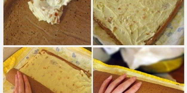 шоколадный рулет рождественское полено