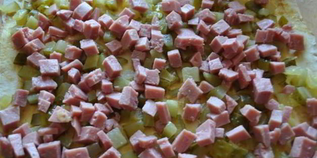 слоеный рулет с ветчиной и сыром