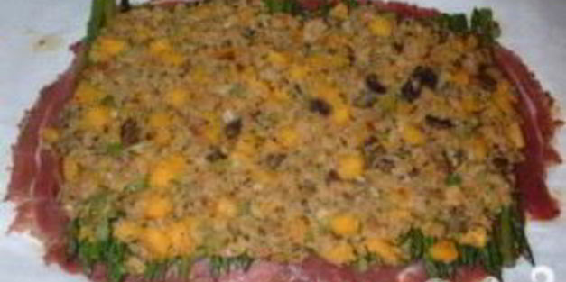 утиные рулеты с тыквенно-грибной начинкой