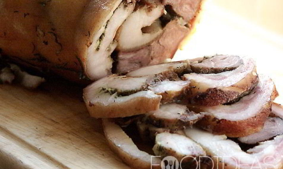 Рецепт вареный рулет из сала