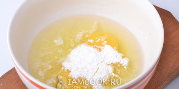 яичный рулет с грибами