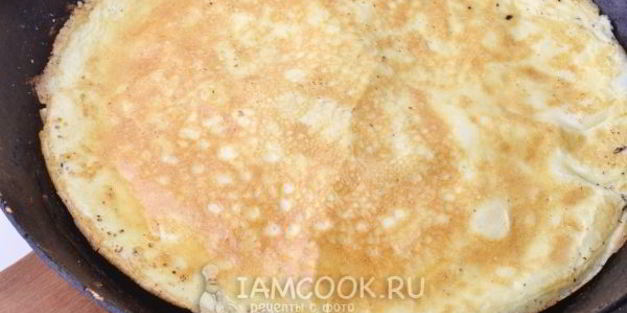 яичный рулет с грибами