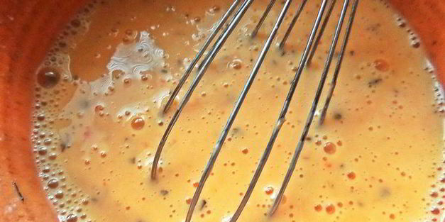 яичный рулет с печенкой