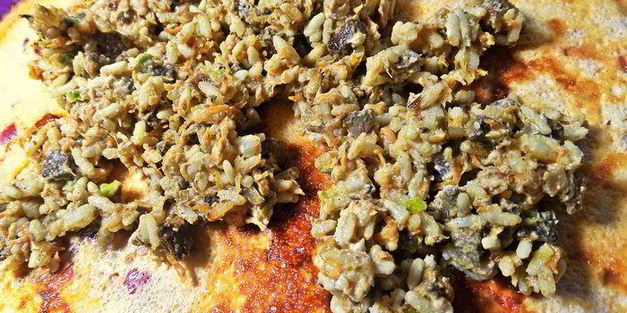 яичный рулет с печенкой