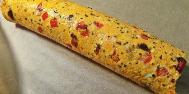 яичный рулет с печенкой