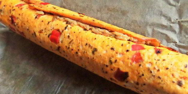 яичный рулет с печенкой