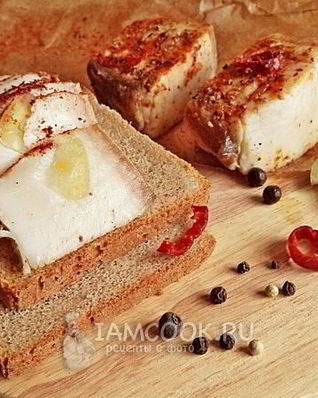 Сало маринованное