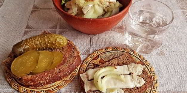 сало маринованное